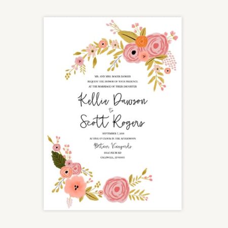 Wedding Invitation Template A3