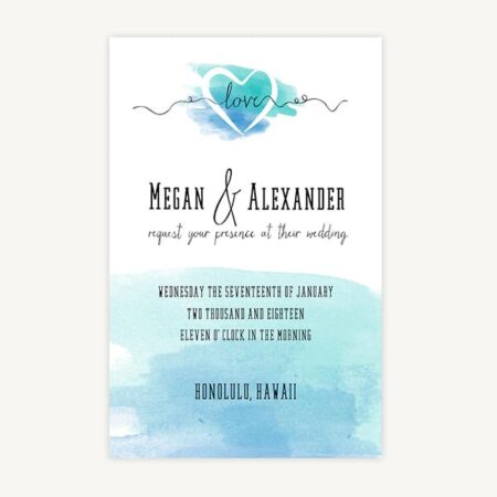 Wedding Invitation Template A4