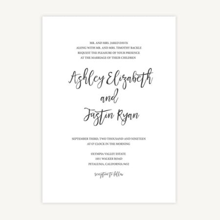 Wedding Invitation Template A1